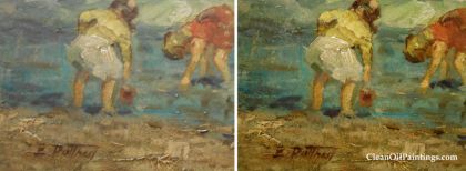 Potthast_Oil_Painting_before+after_cleaning_1
